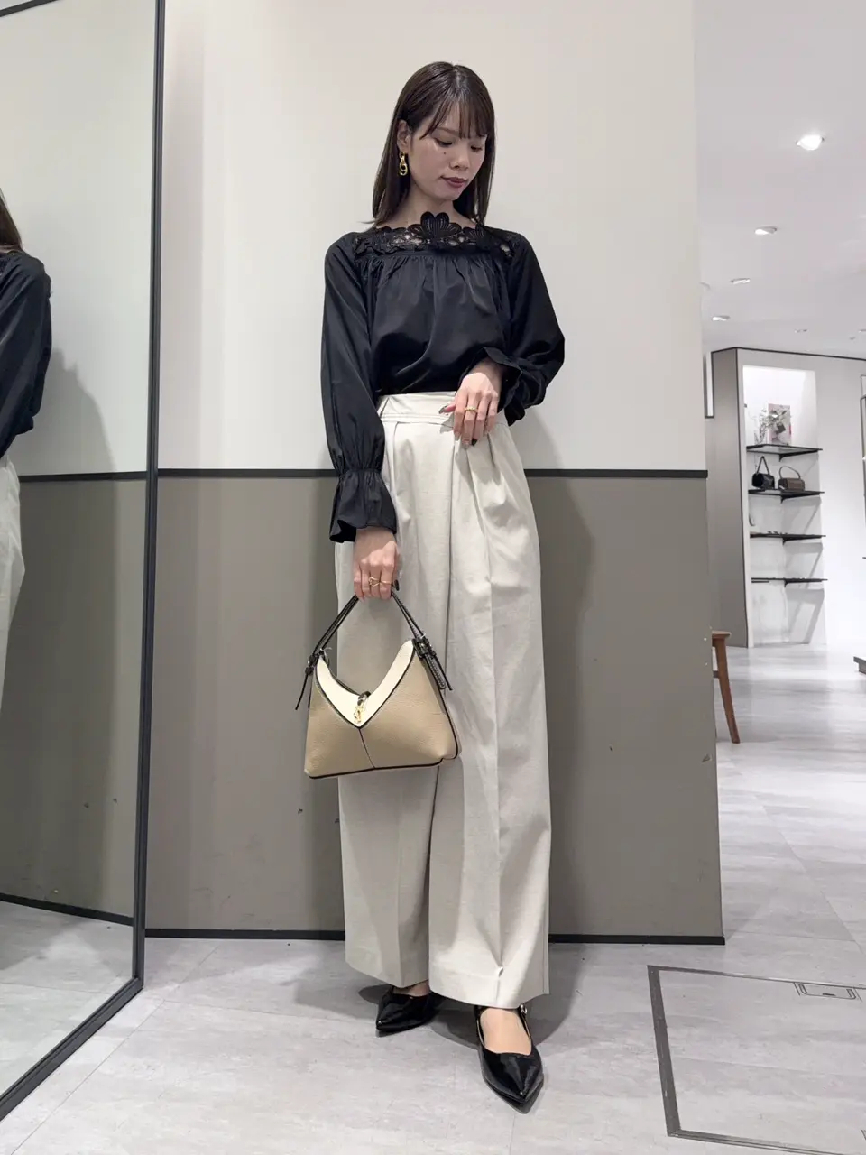メタルホックワイドパンツ/YECCA VECCA（イェッカ ヴェッカ）のワイド