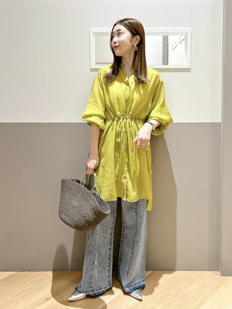 【新品】イデアルーチェ　バルーンサテンブルゾン　レモンイエロー ロエベ」“パウラズ イビザ”コレクション、ジョナサン・アンダーソンが
