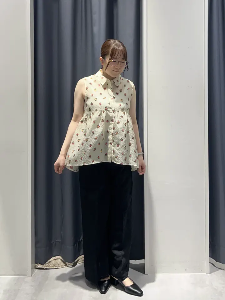 シアージャガードペプラムブラウス/YECCA VECCA（イェッカ ヴェッカ