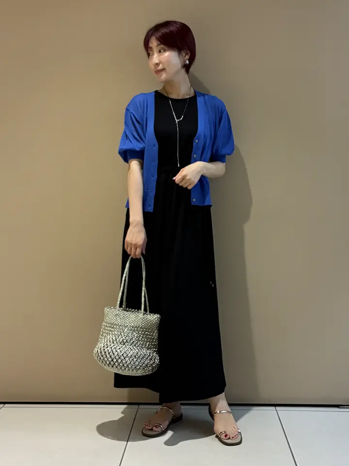 接触冷感】カットノースリーブワンピース/YECCA VECCA（イェッカ