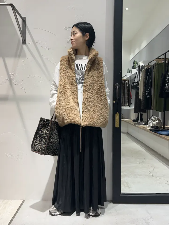 カーリーファーZIPジレ/YECCA VECCA（イェッカ ヴェッカ）のベスト