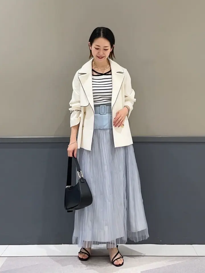 シアープリーツMIXスカート/YECCA VECCA（イェッカ ヴェッカ）の