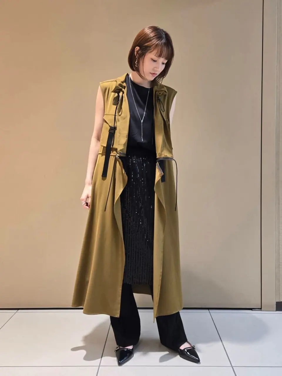 ミリタリーデザインジレ/YECCA VECCA（イェッカ ヴェッカ）の