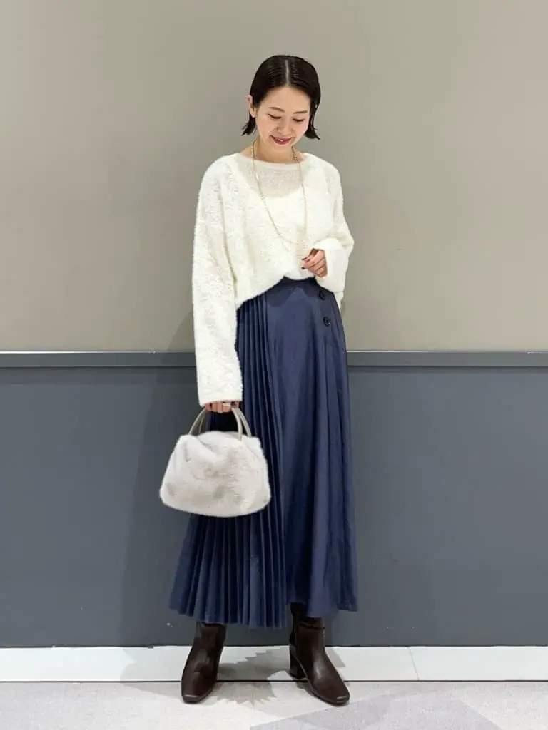 レース柄フェザーニット/YECCA VECCA（イェッカ ヴェッカ）のニット