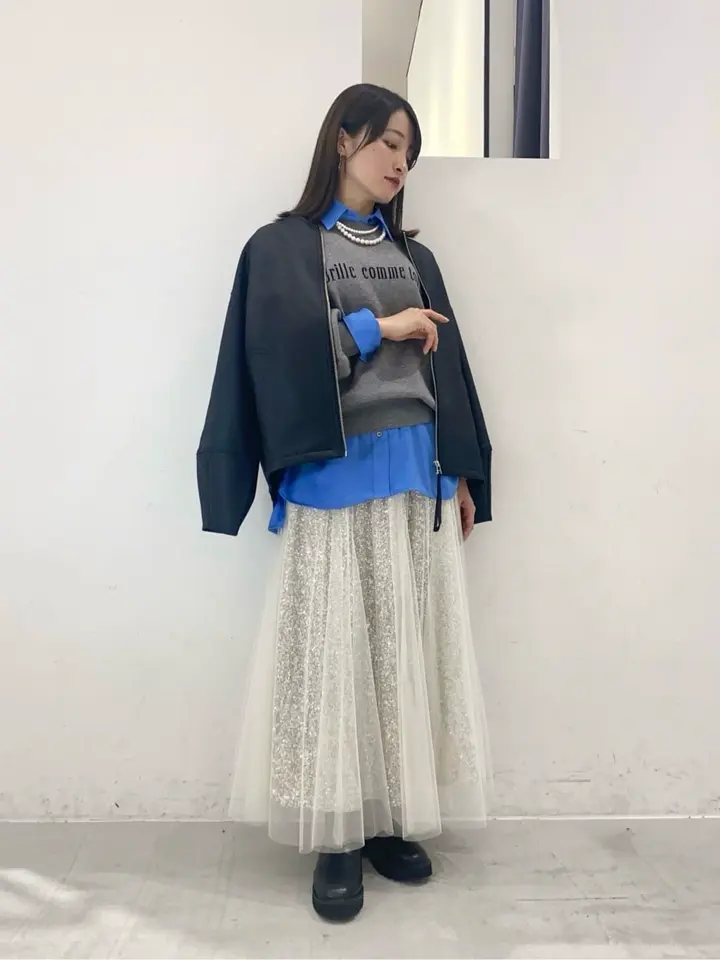 スパンコール×チュールスカート/YECCA VECCA（イェッカ ヴェッカ）の