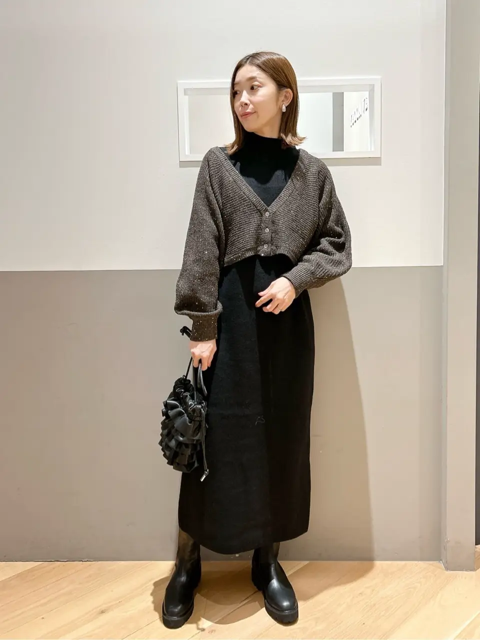 【試着のみ】MAISON SPECIAL マルチウェイレイヤードニットワンピ 大人気！マルチウェイニットワンピース✨ 今回はニットアップスタイル