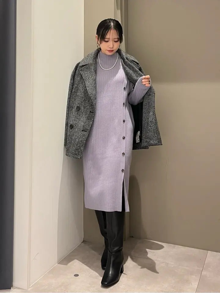 ヘリンボーン柄Pコート/YECCA VECCA（イェッカ ヴェッカ）のその他