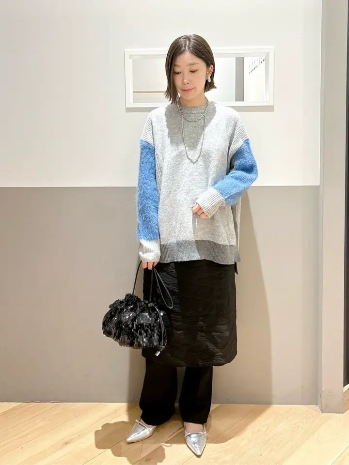 レイヤードシアースカートパンツ/YECCA VECCA（イェッカ ヴェッカ）の