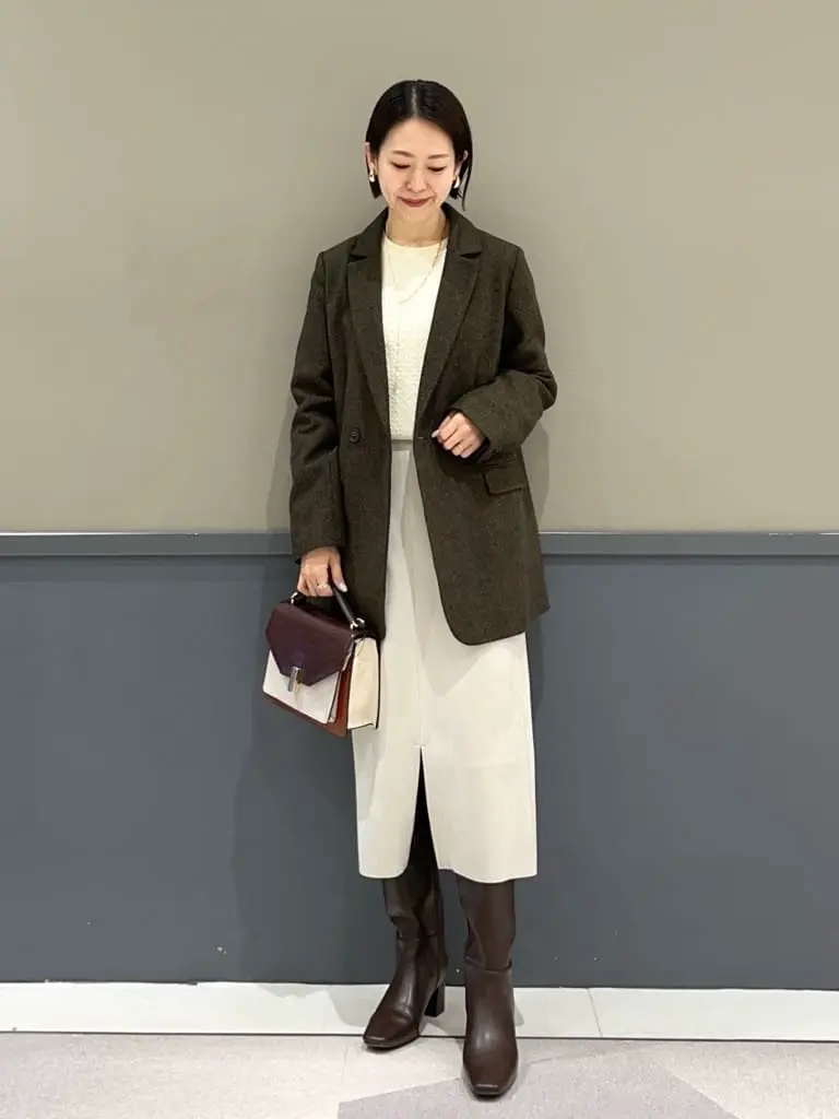 ハイウエストフェイクスエードスカート/YECCA VECCA（イェッカ