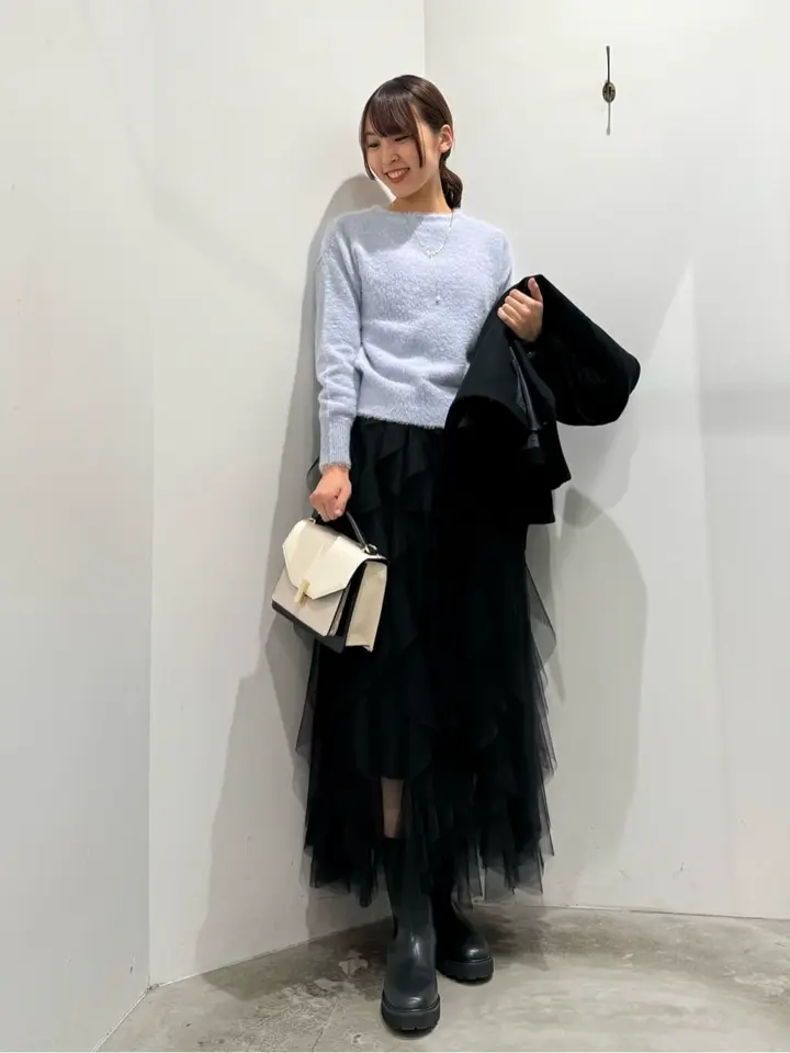 ラメMIXフェザーニット/YECCA VECCA（イェッカ ヴェッカ）のニット