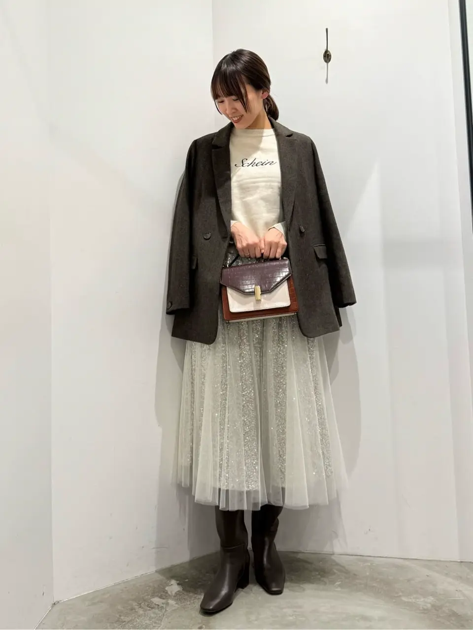 スパンコール×チュールスカート/YECCA VECCA（イェッカ ヴェッカ）の