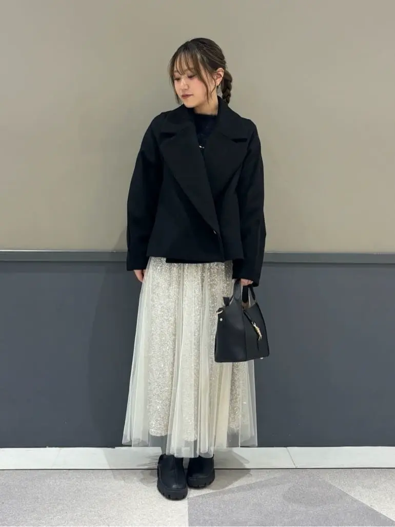 スパンコール×チュールスカート/YECCA VECCA（イェッカ ヴェッカ）の