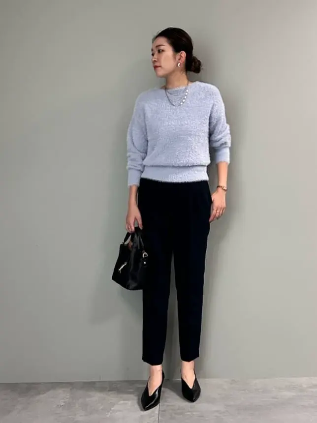 ラメMIXフェザーニット/YECCA VECCA（イェッカ ヴェッカ）のニット