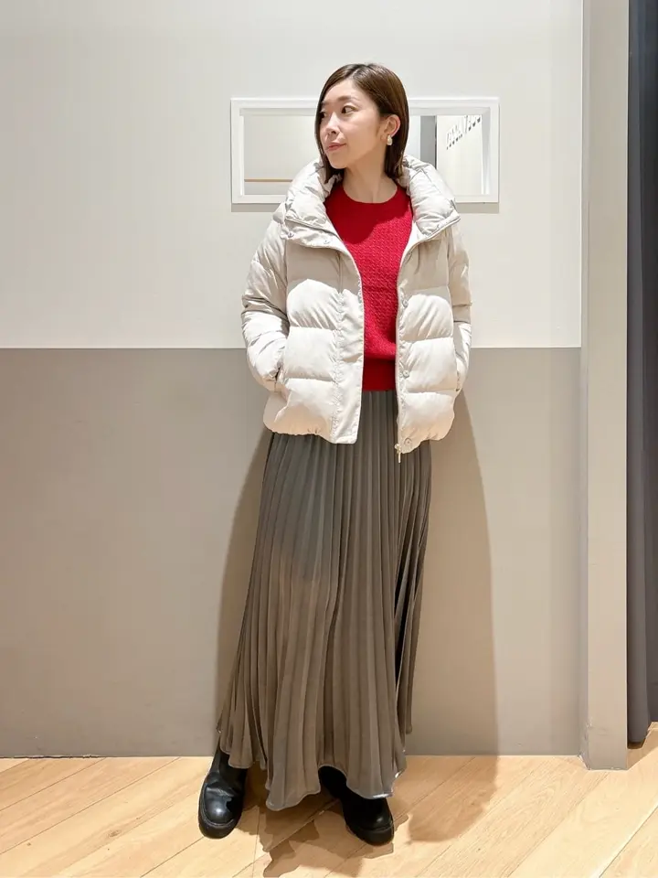 サテンプリーツスカート/YECCA VECCA（イェッカ ヴェッカ）のプリーツ