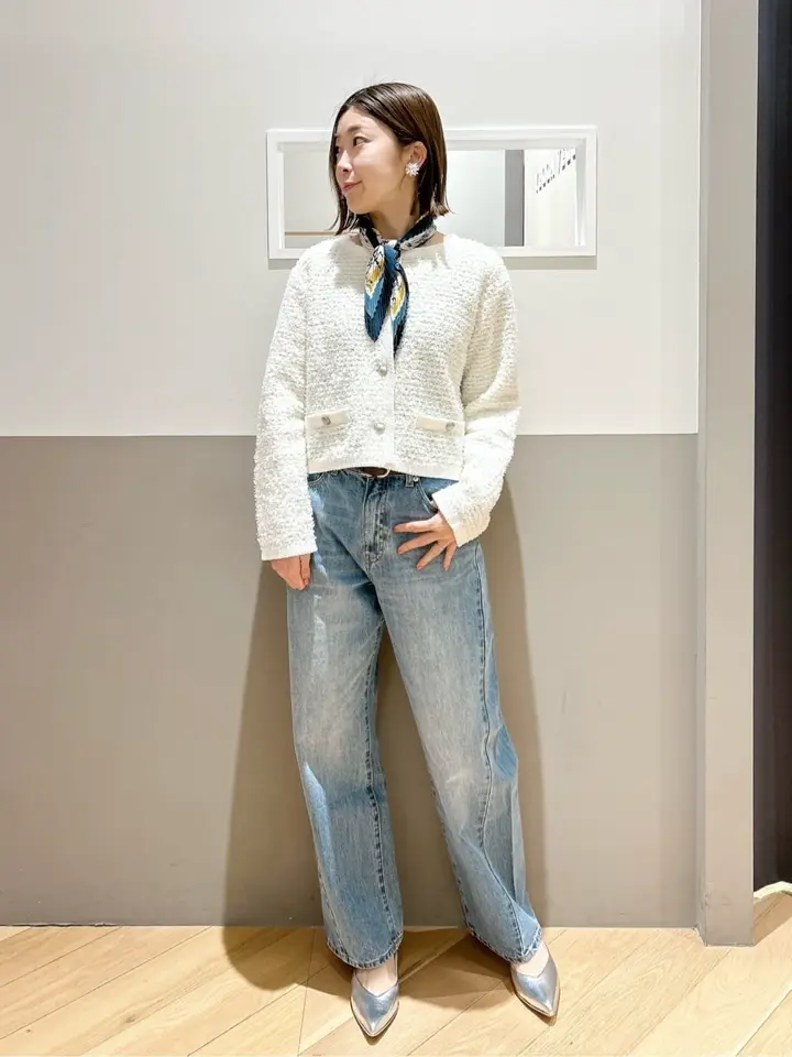 MIXヤーンジャケットライクカーディガン/YECCA VECCA（イェッカ