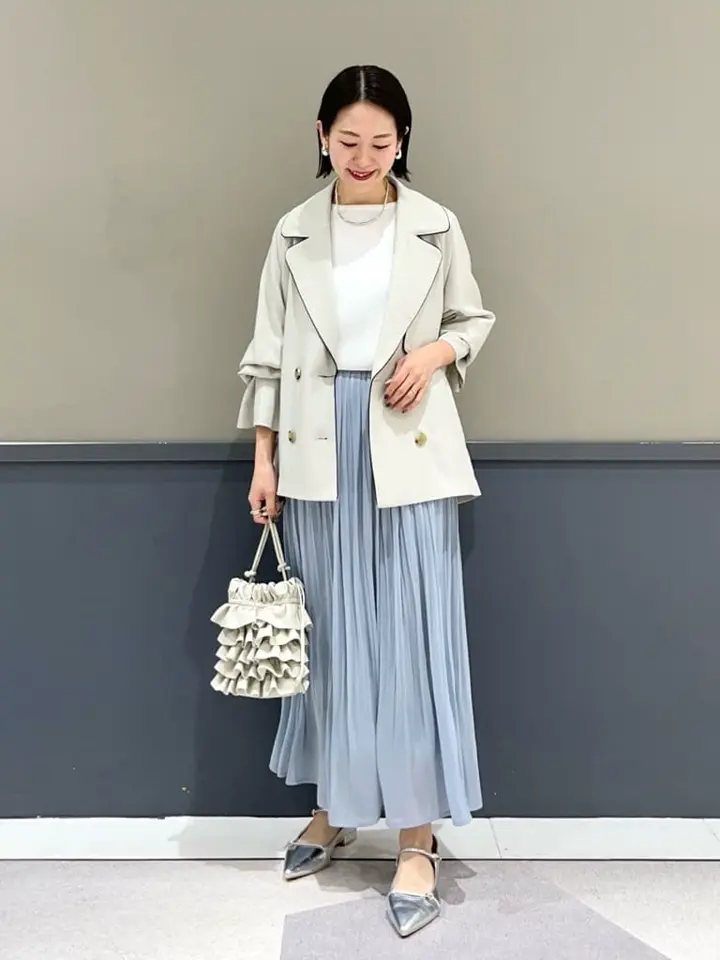 専用です！！【タグ付き】ショートトレンチコート　イエッカベッカ ≪USED≫パイピングショートトレンチコート/YECCA VECCA（イェッカ