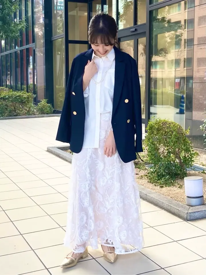 フラワーエンブロイダリーチュールスカート/YECCA VECCA（イェッカ