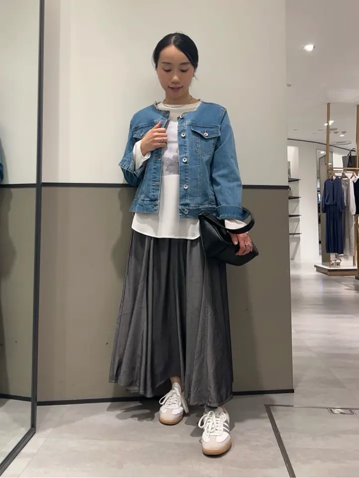 ノーカラーストレッチGジャン/YECCA VECCA（イェッカ ヴェッカ）の