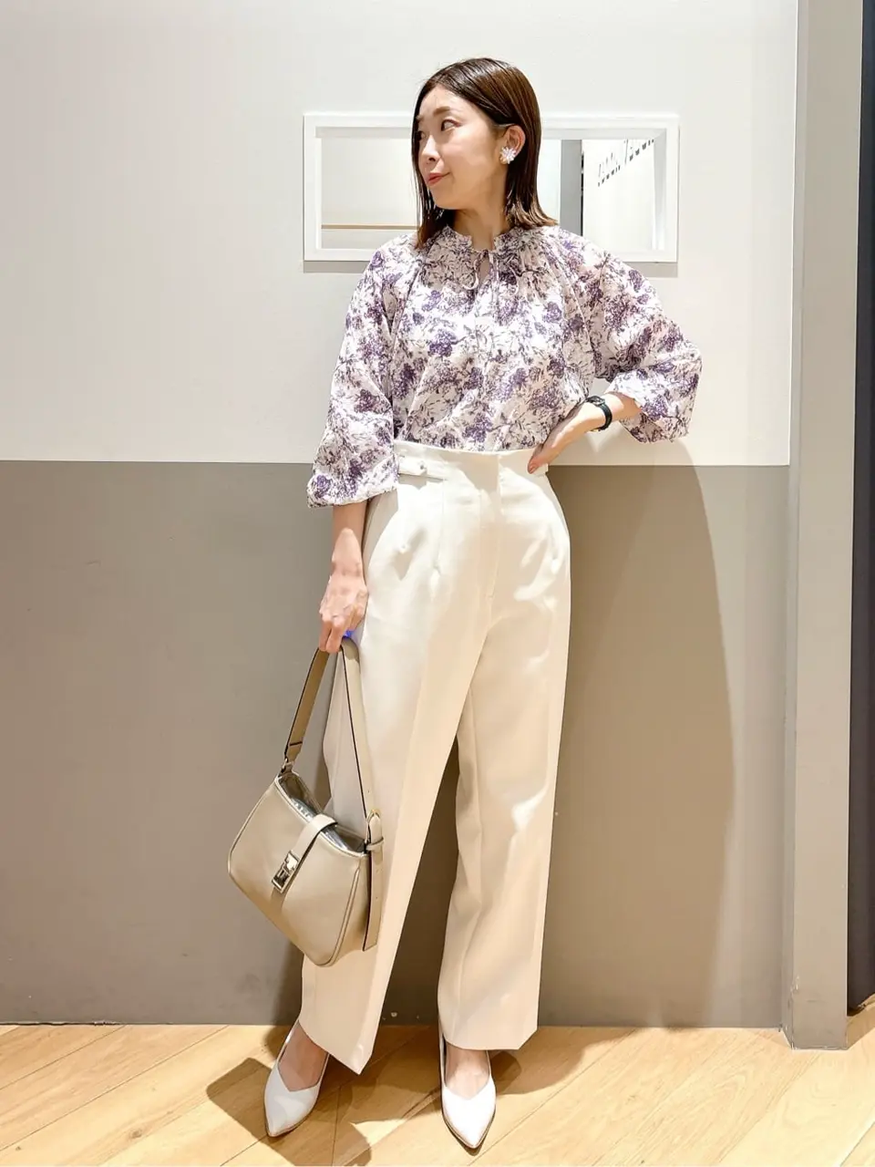 サイドベルテッドハイウエストパンツ/YECCA VECCA（イェッカ