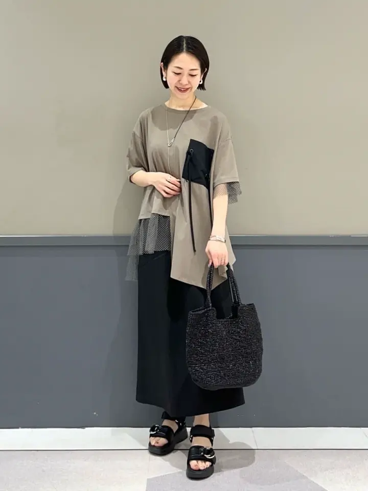 ≪USED≫ZIPデザインアシメスカート/YECCA VECCA（イェッカ ヴェッカ