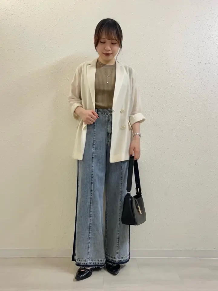 シアーテーラードジャケット/YECCA VECCA（イェッカ ヴェッカ