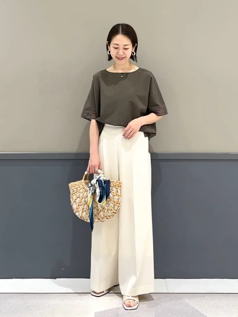 cache cache】バンクワンコンビラウンドカゴバッグ/YECCA VECCA