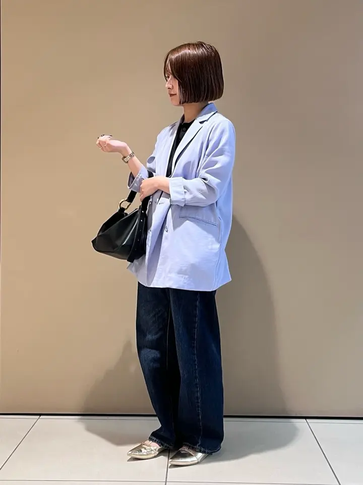 接触冷感】COOLシャツテーラードジャケット/YECCA VECCA（イェッカ