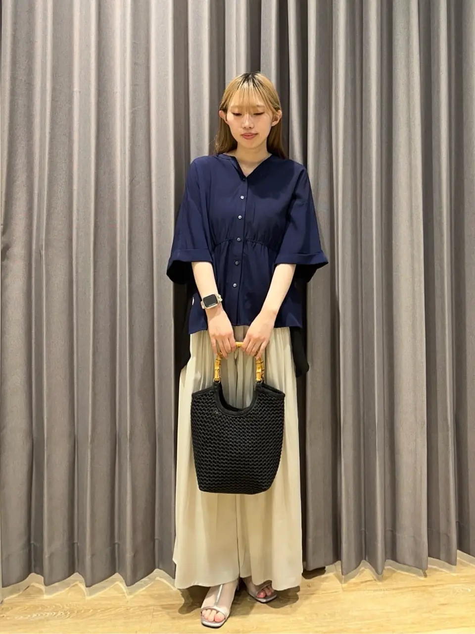 シルキータックワイドパンツ/YECCA VECCA(イェッカ ヴェッカ)の シルキータックワイドパンツ/YECCA VECCA(イェッカ ヴェッカ)の