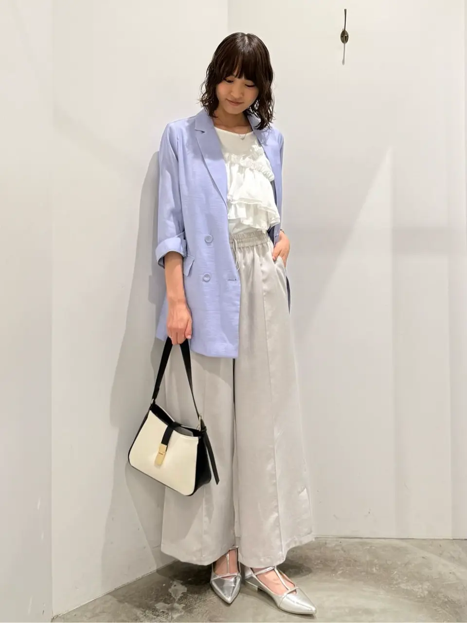 接触冷感】COOLシャツテーラードジャケット/YECCA VECCA（イェッカ