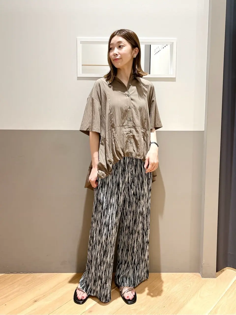 接触冷感】裾バルーン切替デザインヘムシャツ/YECCA VECCA（イェッカ