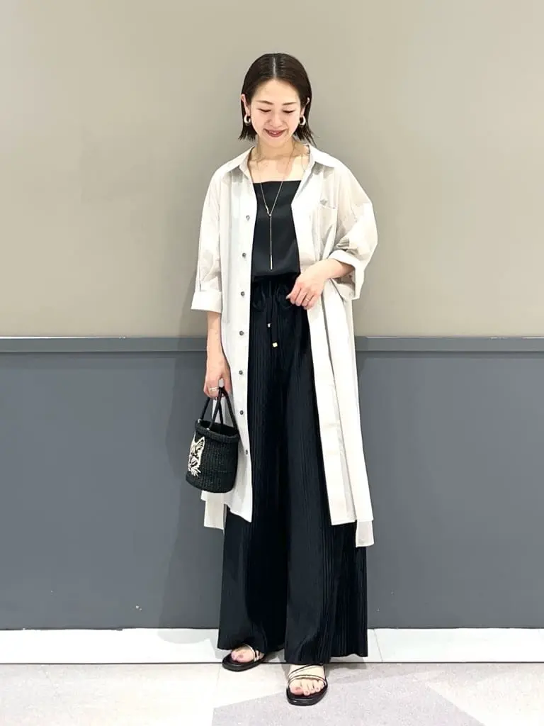 ペーパータッチロングシャツ/YECCA VECCA（イェッカ ヴェッカ）の