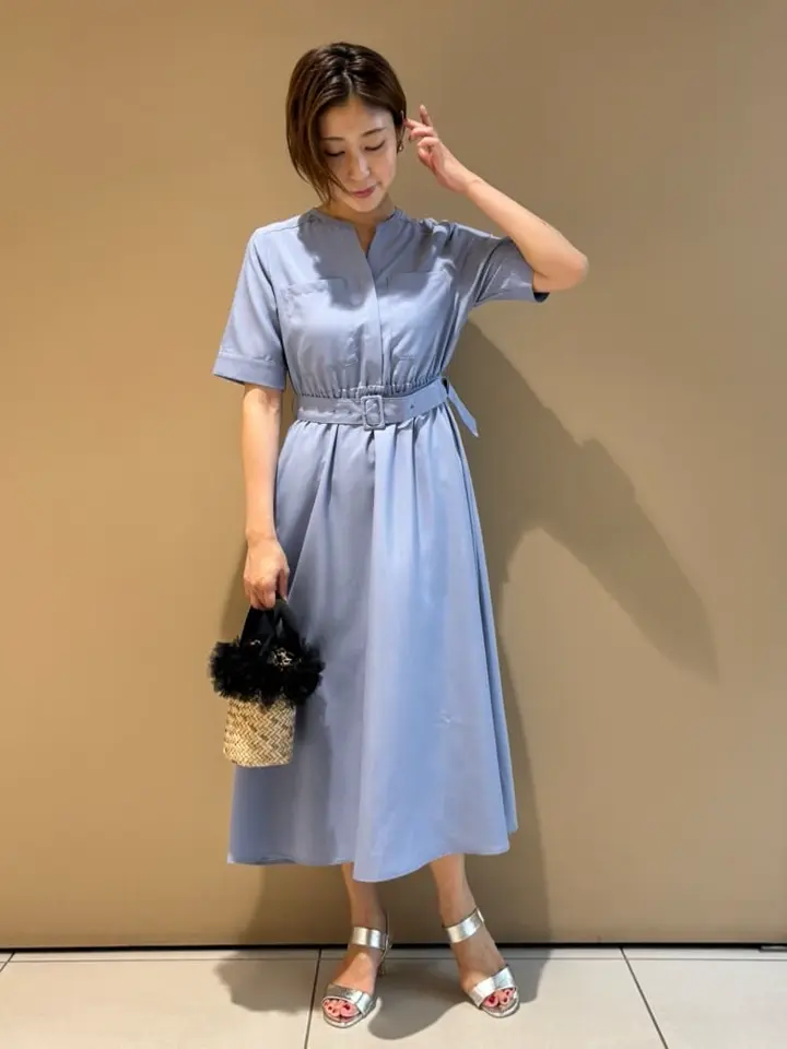 リネンライクポケットデザインワンピース/YECCA VECCA（イェッカ