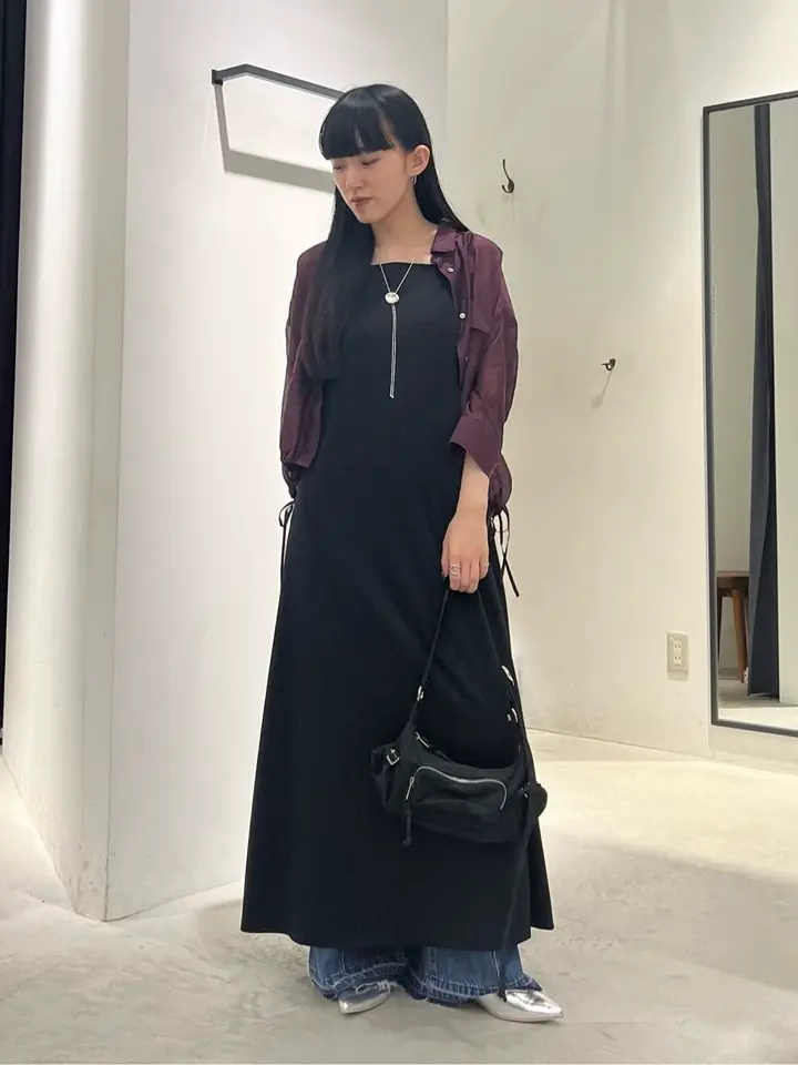 2点SET】シアーシャツ×Aラインキャミワンピース/YECCA VECCA（イェッカ