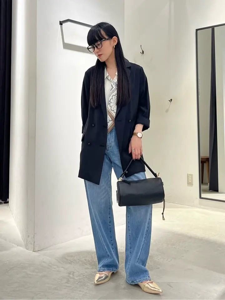 接触冷感】COOLシャツテーラードジャケット/YECCA VECCA（イェッカ