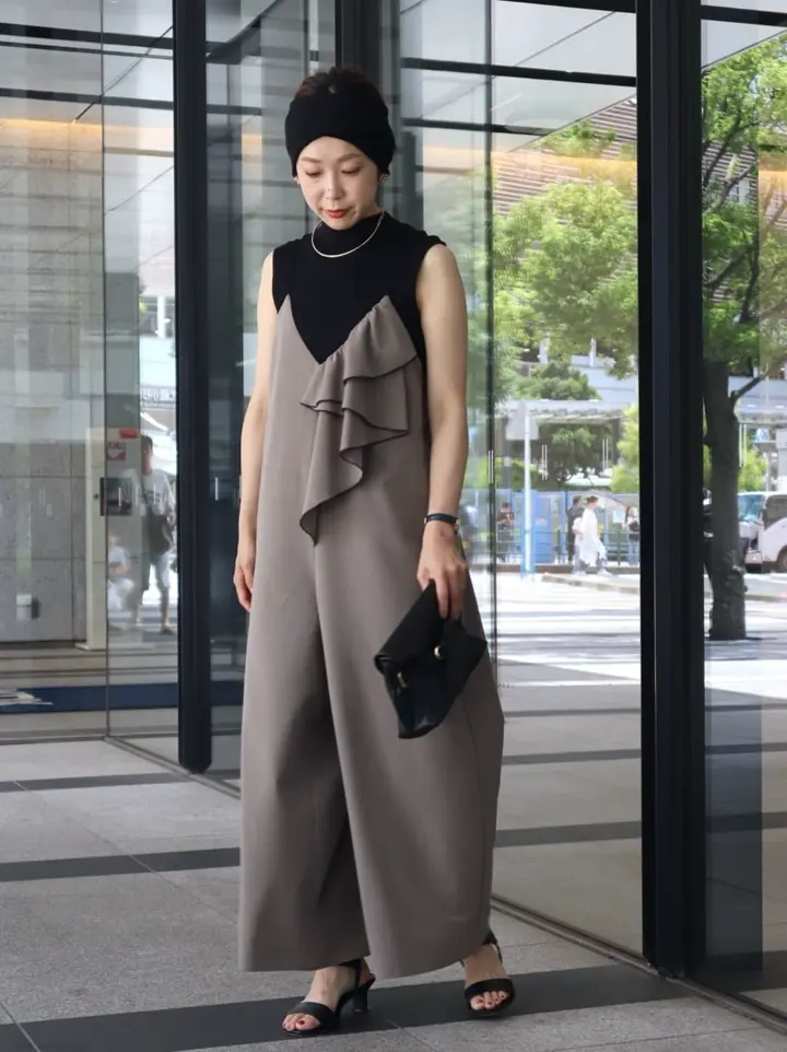 ラッフルキャミオールインワン/YECCA VECCA（イェッカ ヴェッカ）の