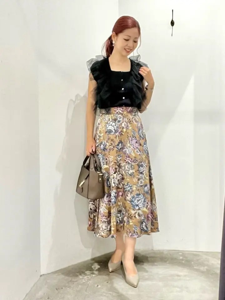 ゴブラン柄フレアスカート/YECCA VECCA（イェッカ ヴェッカ）のフレア