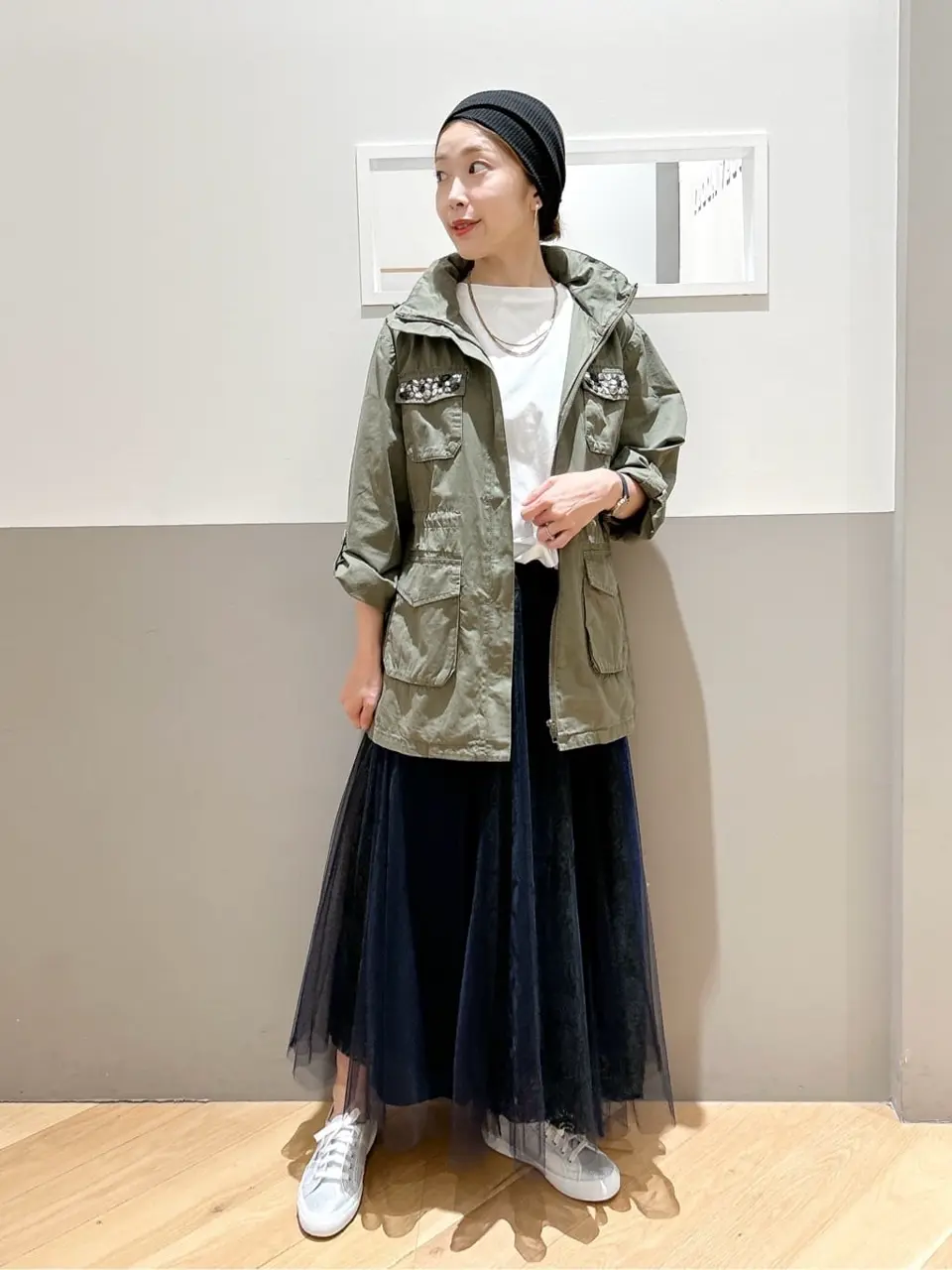 archive】ビジューミリタリージャケット/YECCA VECCA（イェッカ