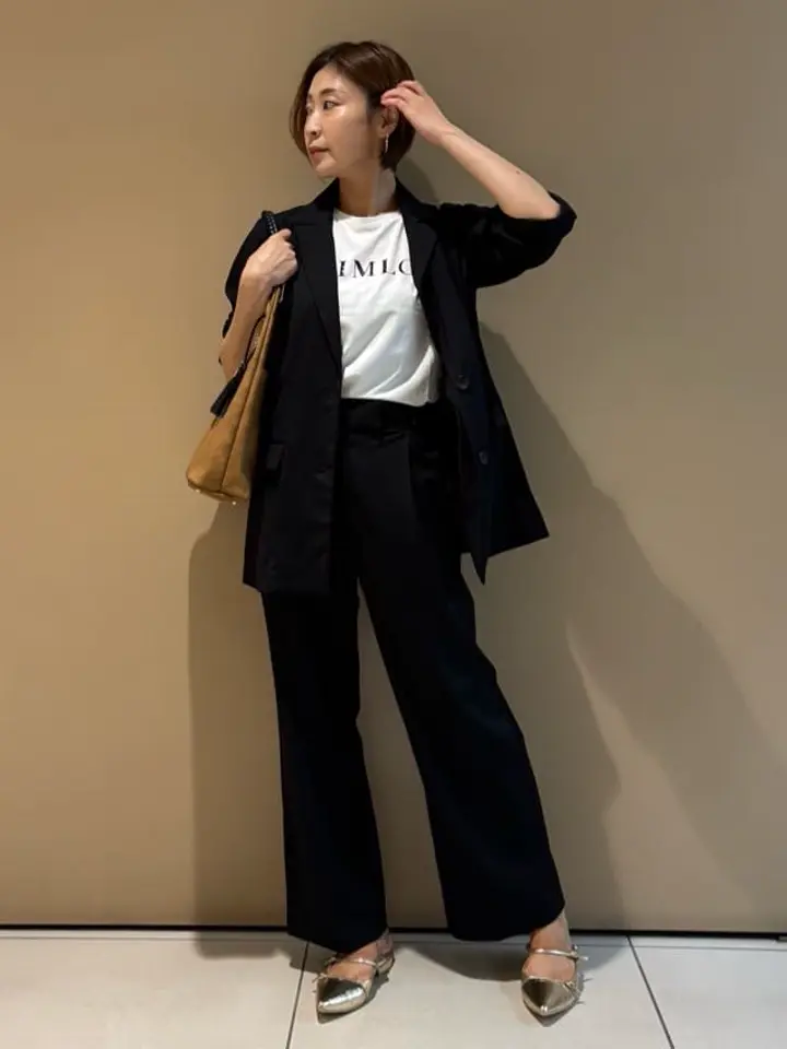 ウエストデザインワイドストレートパンツ/YECCA VECCA（イェッカ