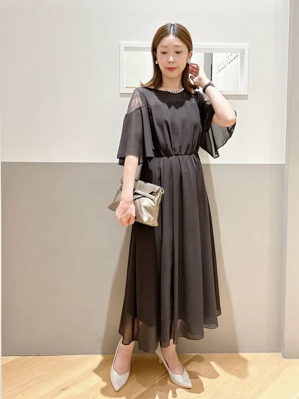 イェッカ ヴェッカ（YECCA VECCA）/レース切替シフォンドレス レース切替シフォンドレス/YECCA VECCA（イェッカ ヴェッカ）のその他