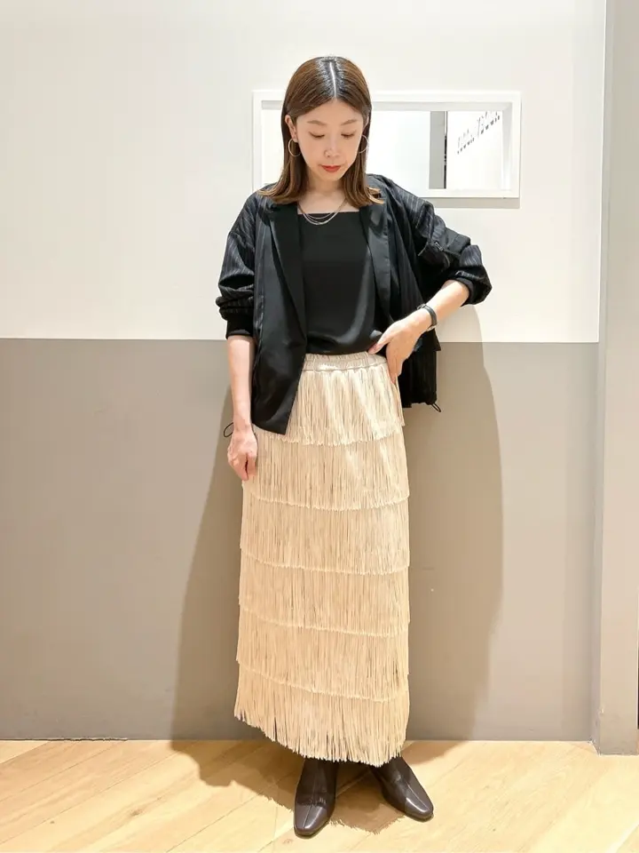 フリンジロングスカート/YECCA VECCA（イェッカ ヴェッカ）のその他