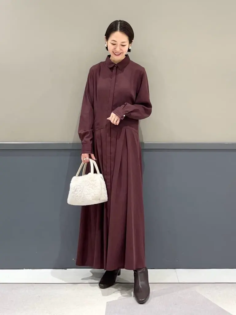 タックデザインシャツワンピース/YECCA VECCA（イェッカ ヴェッカ）の