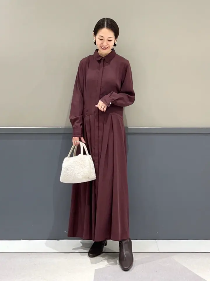 タックデザインシャツワンピース/YECCA VECCA（イェッカ ヴェッカ）の