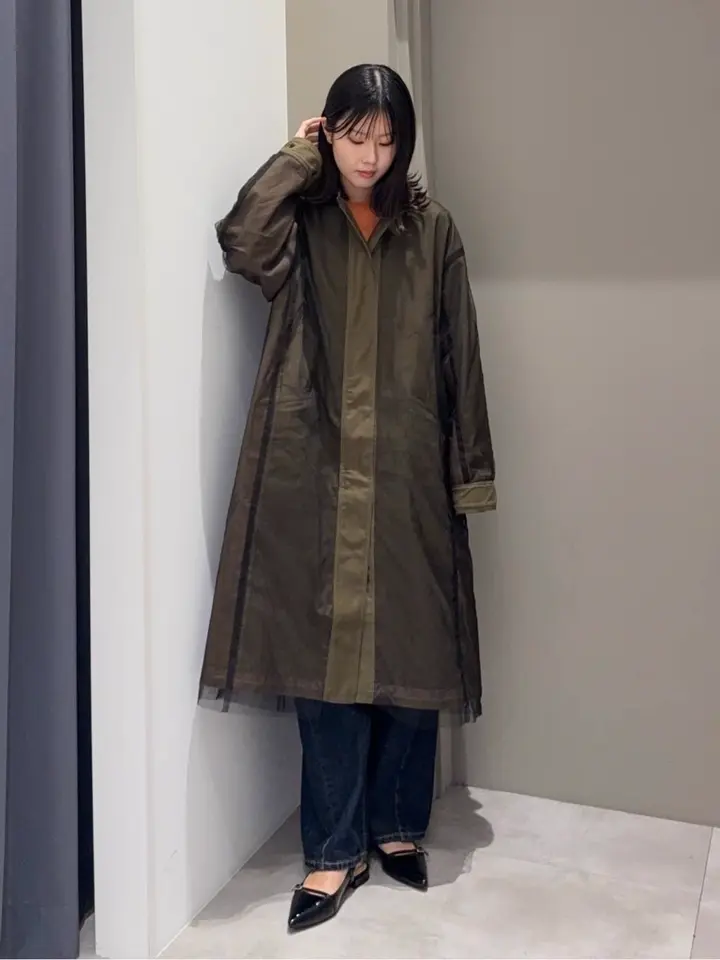 2wayミリタリーコート/YECCA VECCA（イェッカ ヴェッカ）のノーカラー