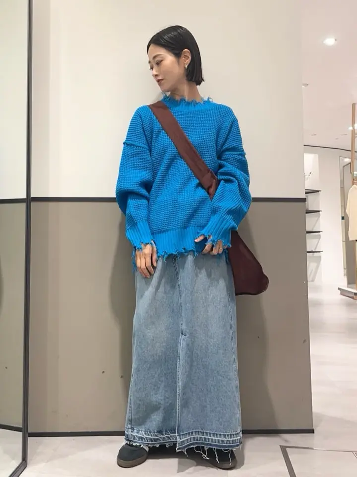 ダメージルーズニット/YECCA VECCA（イェッカ ヴェッカ）のニット