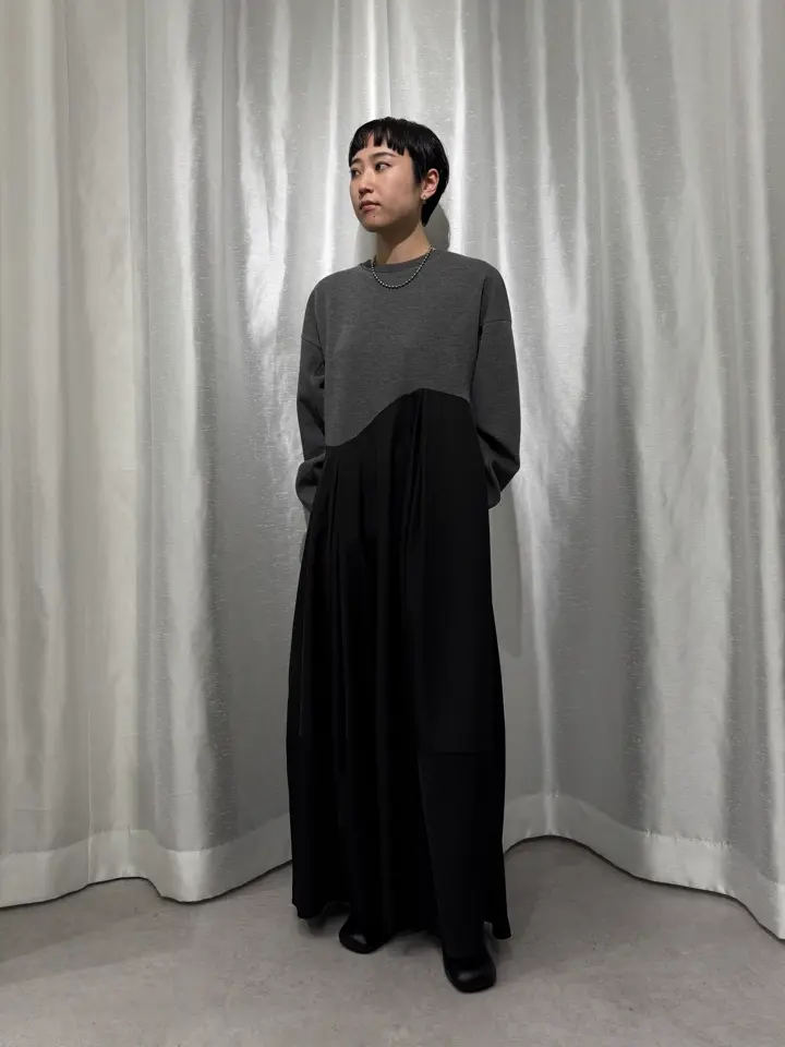 異素材MIXコクーンワンピース/GARAGE OF GOOD CLOTHING（ガレージ オブ