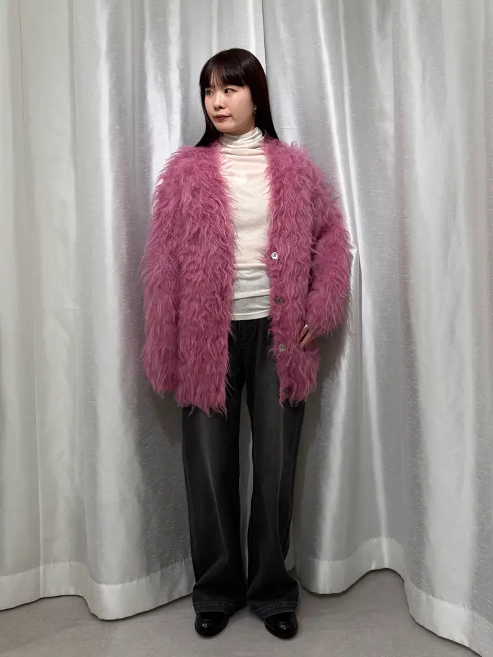 シャギーVネックニットロングカーディガン/GARAGE OF GOOD CLOTHING