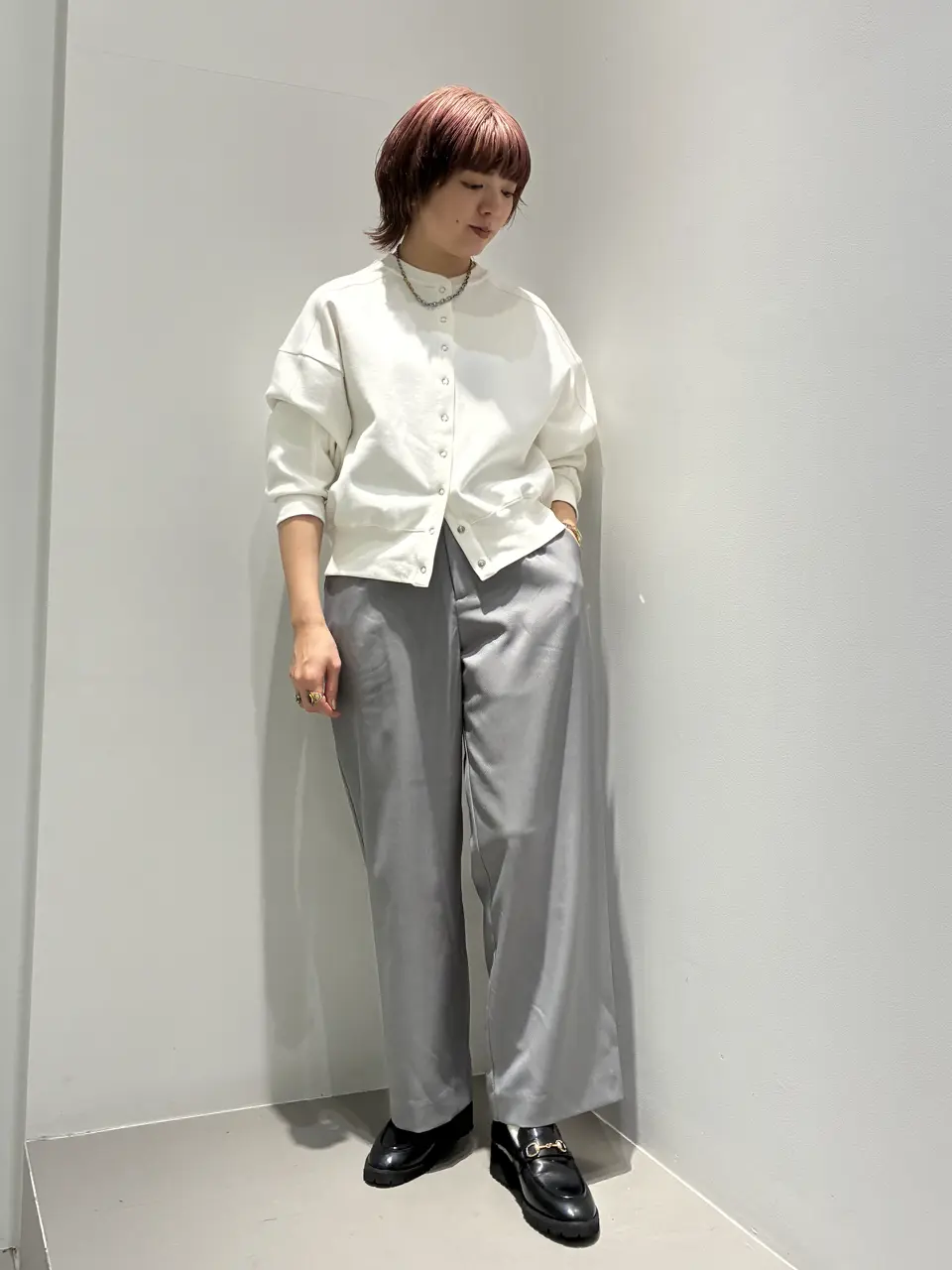 1タックストレートパンツ/GARAGE OF GOOD CLOTHING（ガレージ オブ