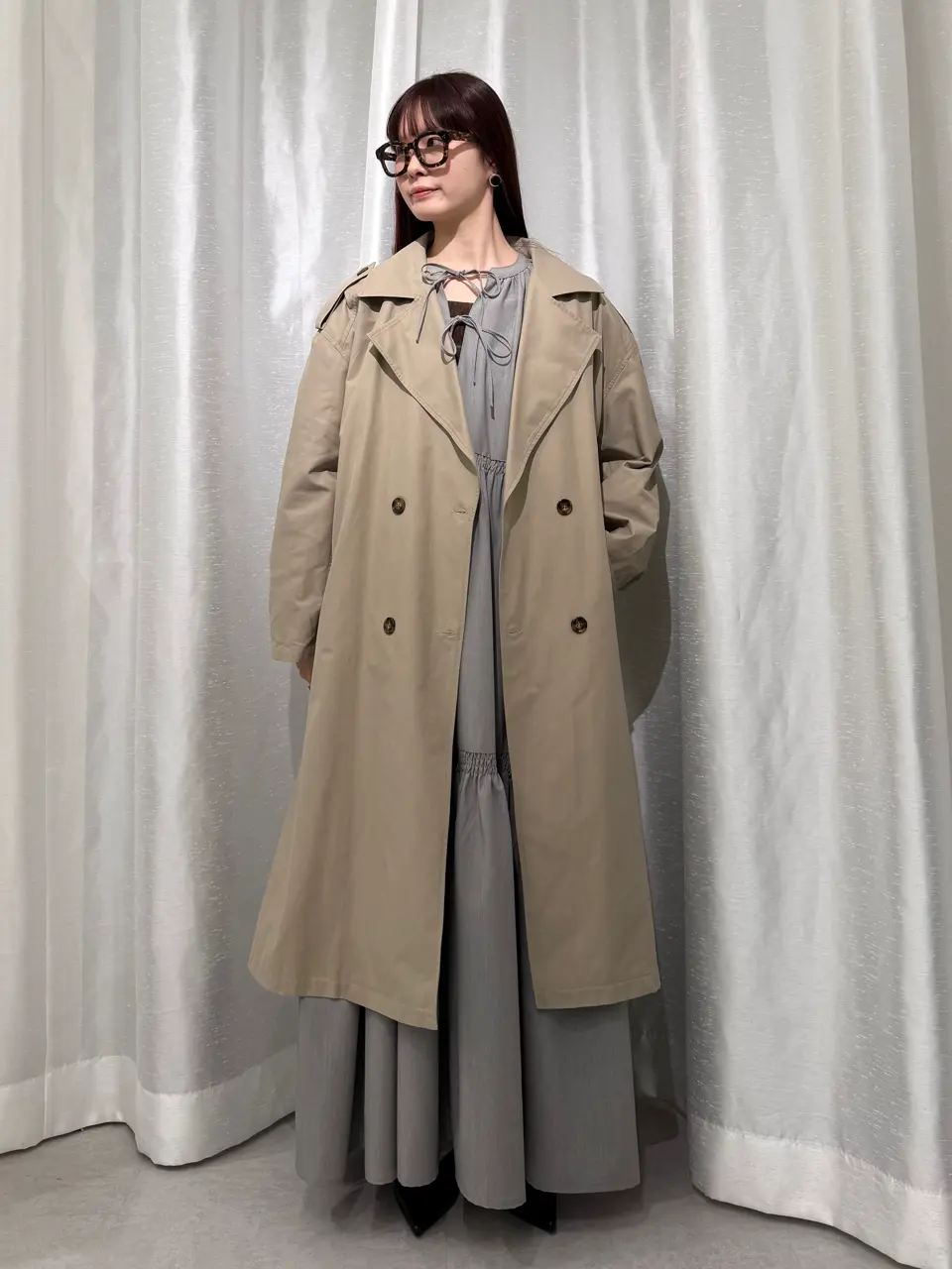 ギャザーティアードワンピース/GARAGE OF GOOD CLOTHING（ガレージ