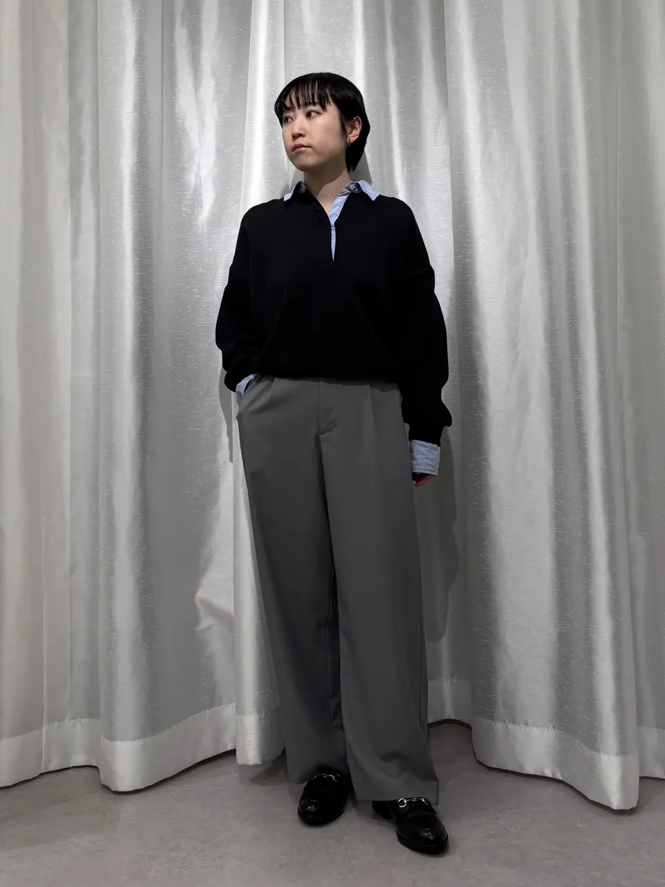 1タックストレートパンツ/GARAGE OF GOOD CLOTHING（ガレージ オブ