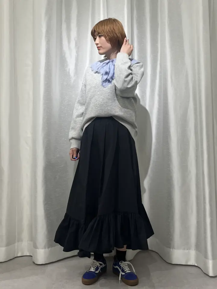 日本製】ムジブロード裾フリルスカート/GARAGE OF GOOD CLOTHING